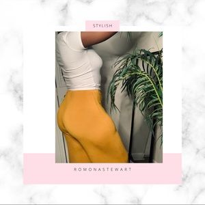 Forever21 mustard palazzo pants